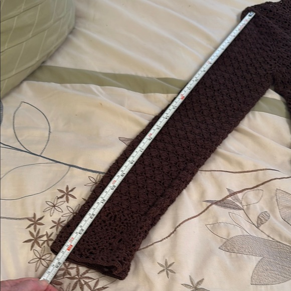 Michael Kors Elegant Brown Crochet Dress - Picture 15 of 15